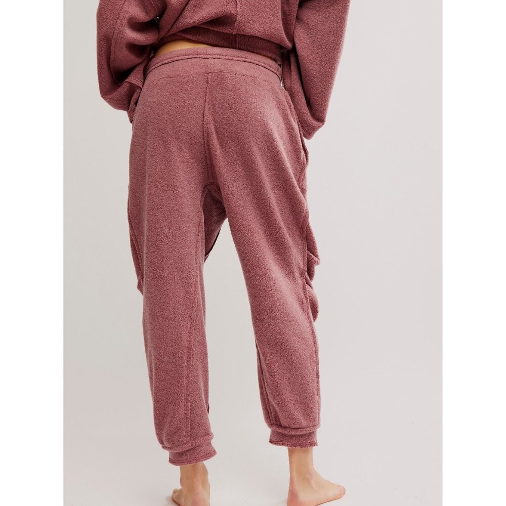 Free People Mauve Cozy Track Joggers - Picture 4 of 9